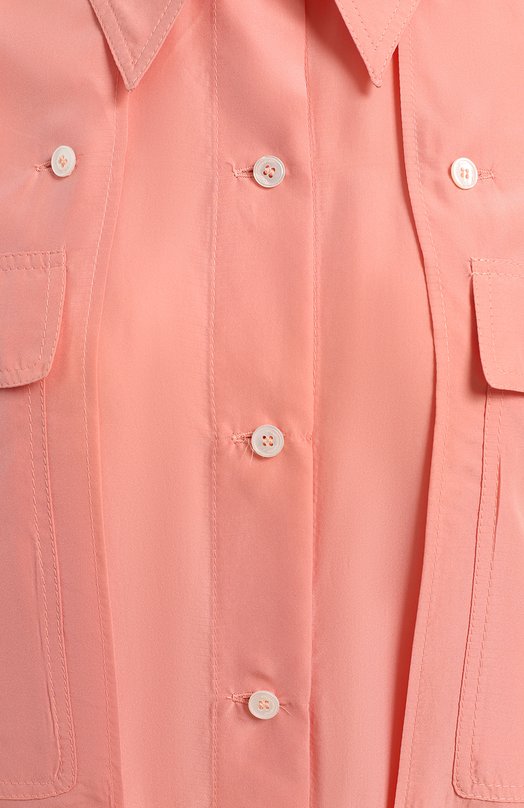 Шелковая блузка | Stella McCartney | Розовый - 3