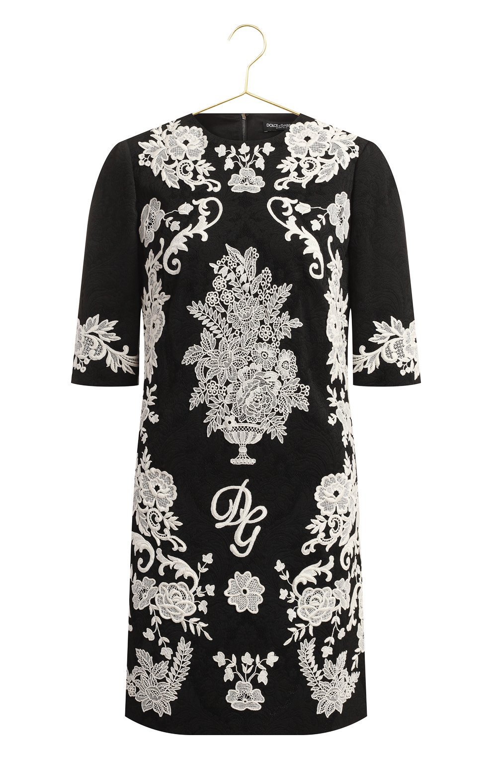 Жаккардовое платье | Dolce & Gabbana | Чёрно-белый - 1