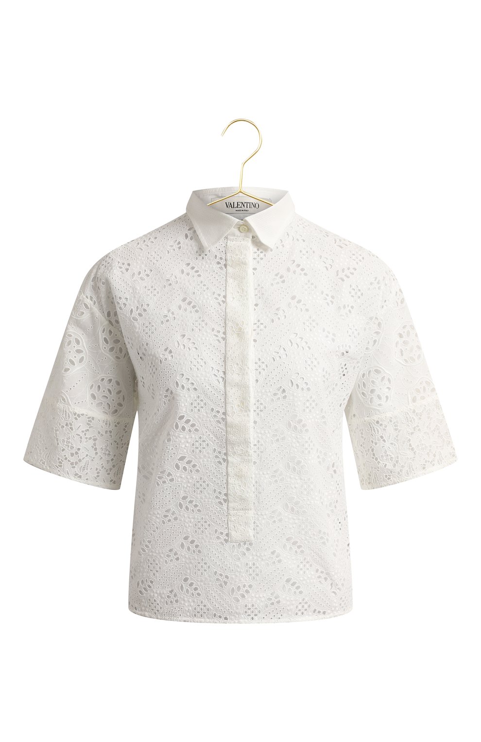 Хлопковая блуза | Valentino | Белый - 1