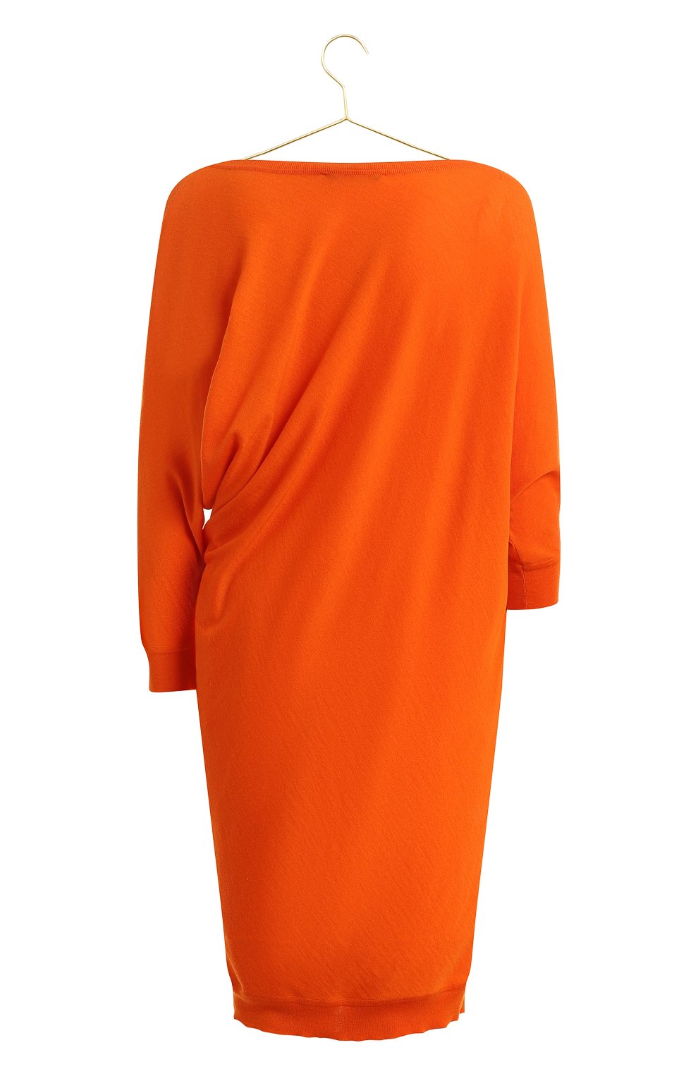 Шерстяное платье | Alexander McQueen | Оранжевый - 2