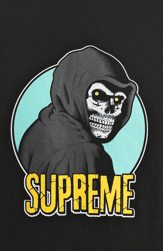 Хлопковая футболка Reaper Tee | Supreme | Чёрный - 3