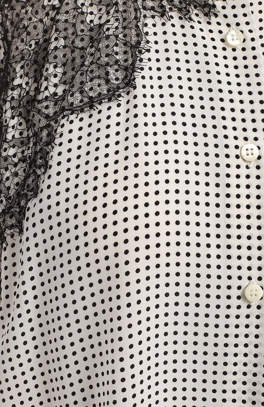 Шелковая блузка | Ermanno Scervino | Чёрно-белый - 3