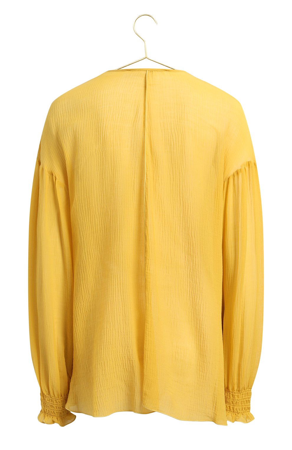 Блузка из хлопка и шелка | SPORTMAX | Жёлтый - 2