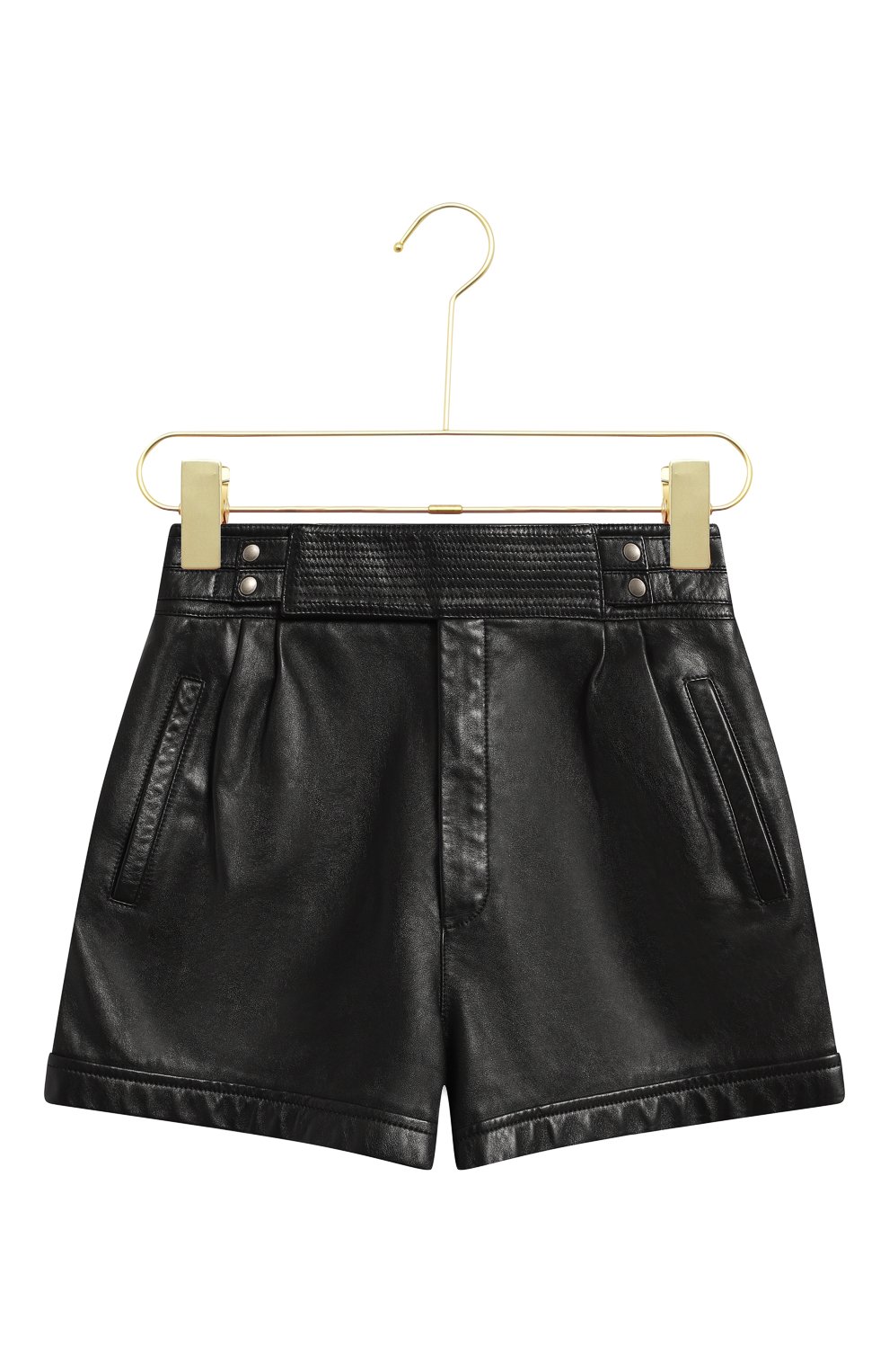 Кожаные шорты | Saint Laurent | Чёрный - 1