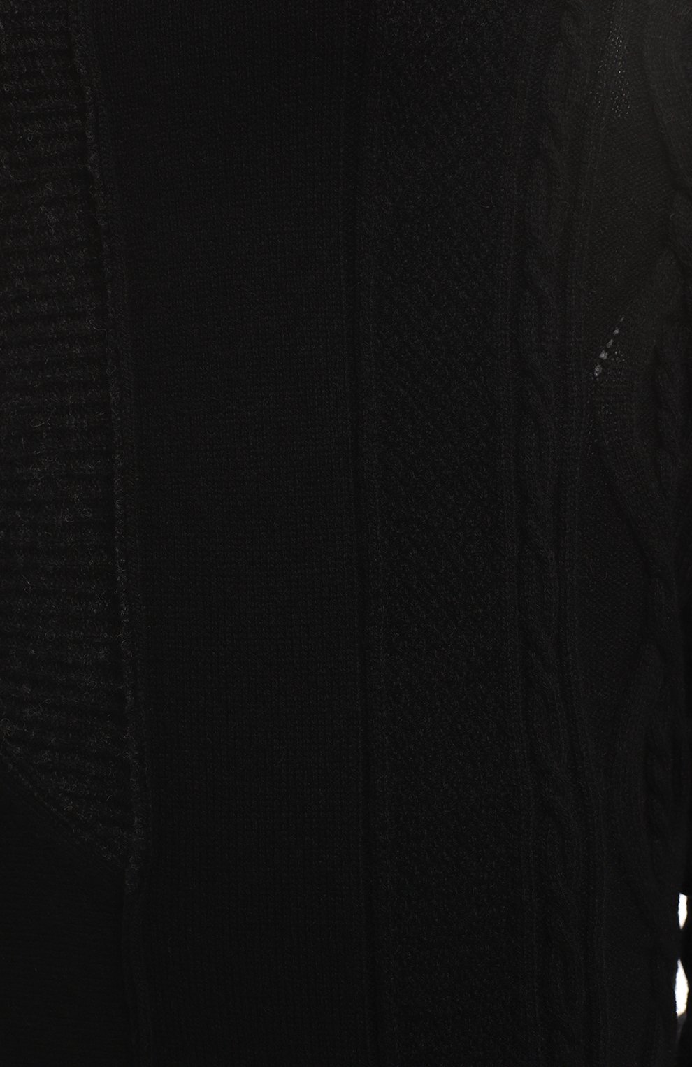 Шерстяной пуловер | Y`s | Чёрный - 3