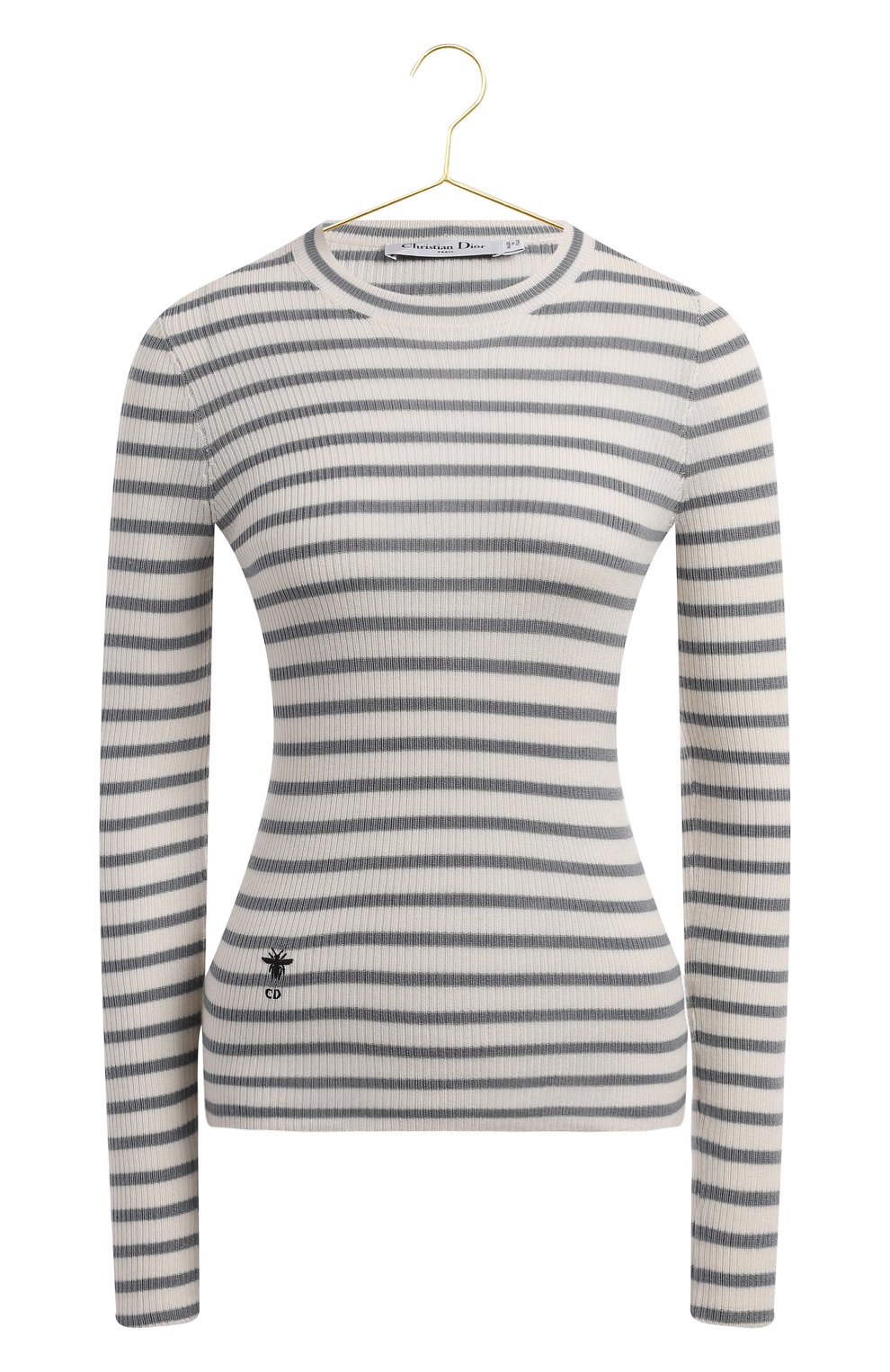 Пуловер из кашемира и шелка | Dior | Чёрно-белый - 1