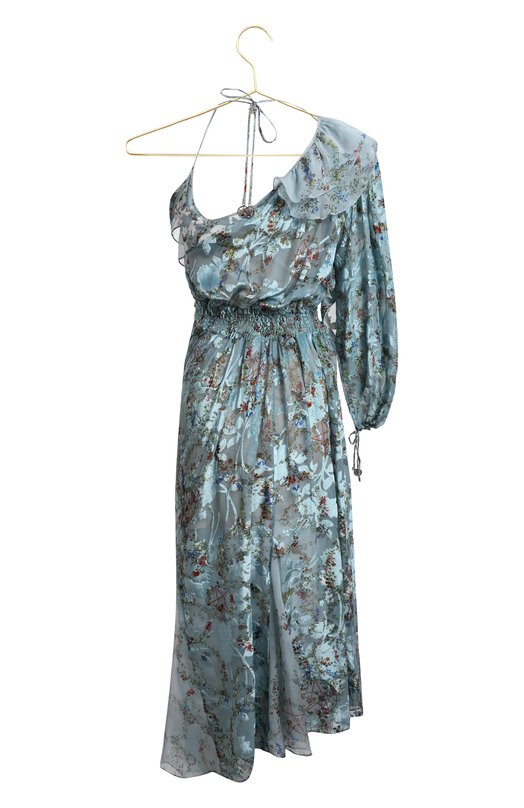 Платье из вискозы и шелка | PREEN by Thornton Bregazzi | Голубой - 2