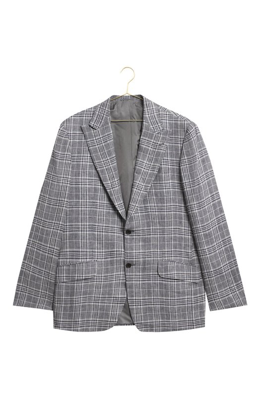 Шерстяной пиджак | Kiton | Серый - 1