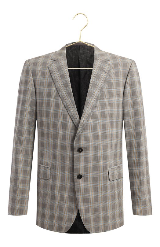 Пиджак из шерсти и хлопка | Gucci | Серый - 1