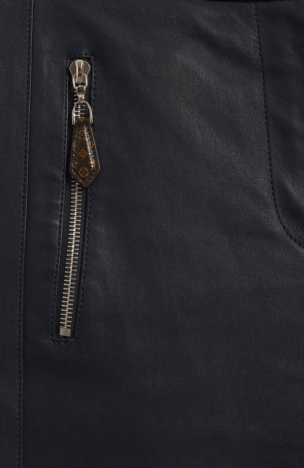 Кожаные брюки | Louis Vuitton | Синий - 4