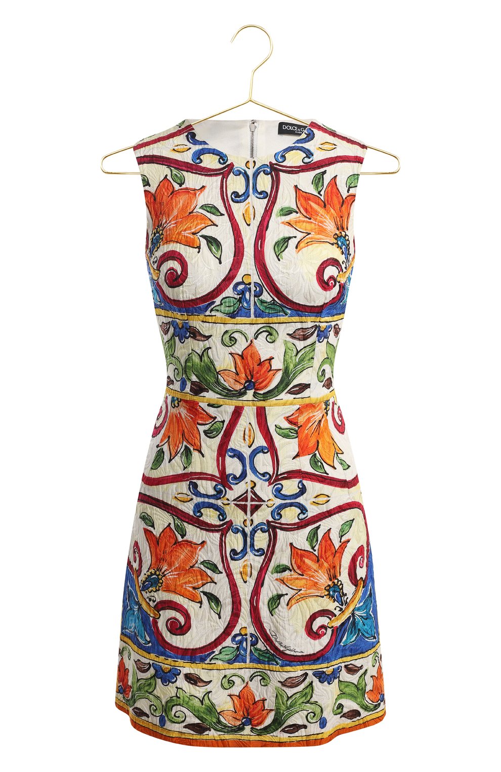 Платье из хлопка и шелка | Dolce & Gabbana | Разноцветный - 1