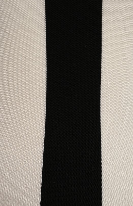 Платье из шелка и хлопка | Oscar de la Renta | Чёрно-белый - 3