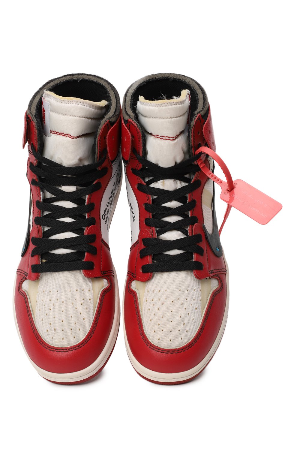 Кеды Off-White x Nike Air Jordan 1 Retro High Chicago | Nike | Красный - 2