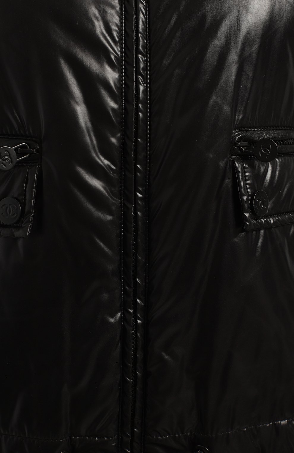 Куртка с кожаной отделкой | Chanel | Чёрный - 3