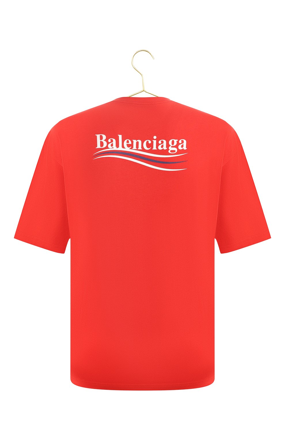 Хлопковая футболка | Balenciaga | Красный - 2