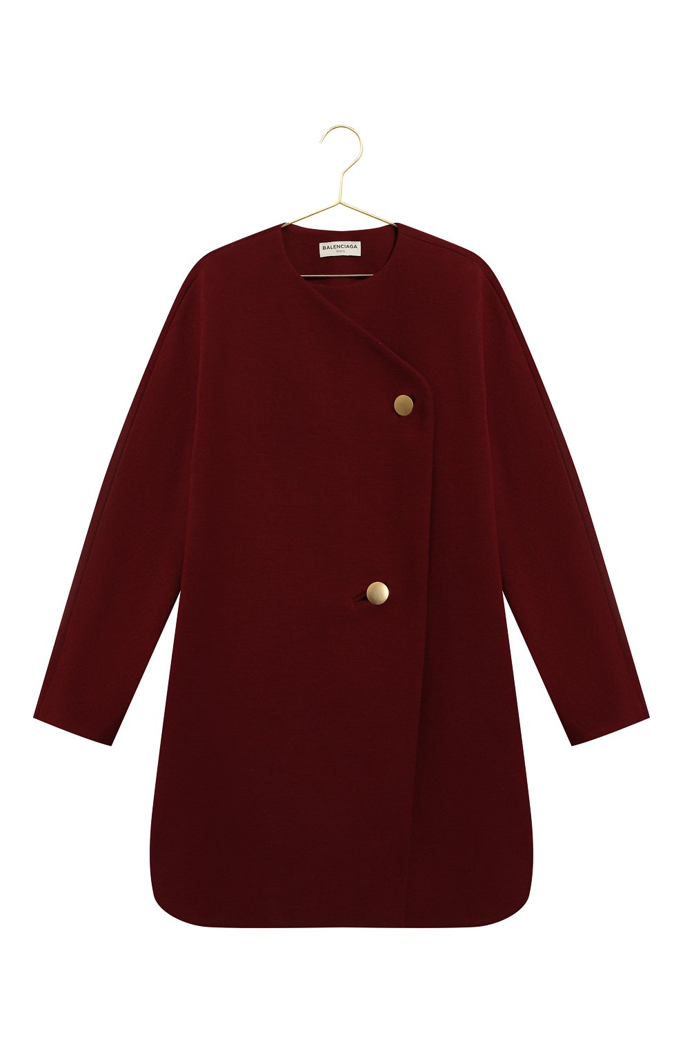 Шерстяное пальто | Balenciaga | Бордовый - 1