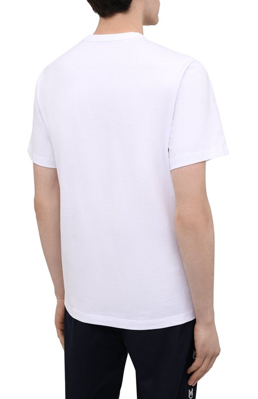 Хлопковая футболка | Moncler | Белый - 6