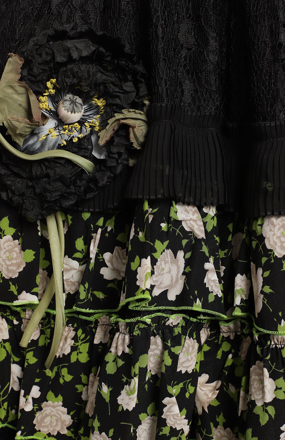 Юбка из вискозы и шелка | Dolce & Gabbana | Чёрный - 3