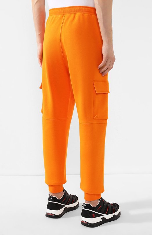 Хлопковые брюки-карго | Burberry | Оранжевый - 8