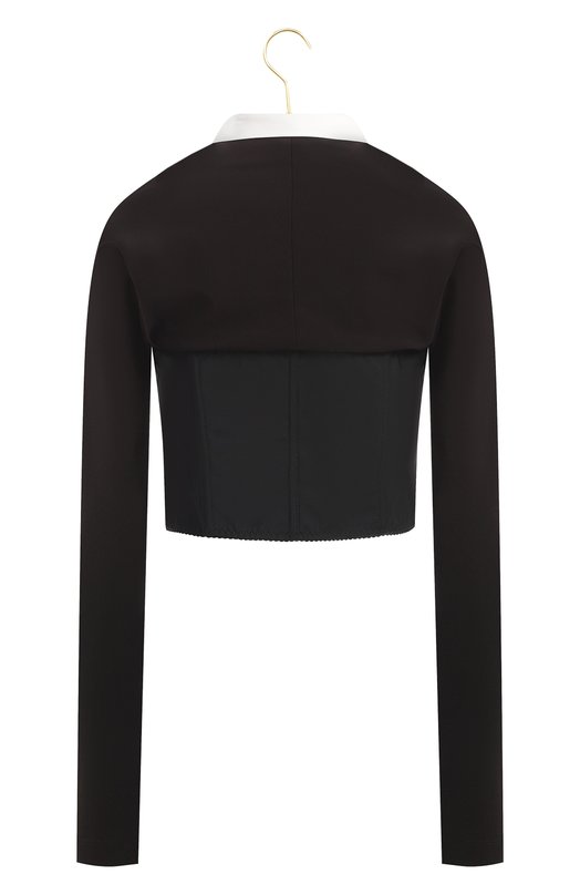 Комбинированная блуза | Dolce & Gabbana | Чёрно-белый - 2