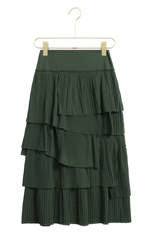 Хлопковая юбка | Sonia Rykiel | Зелёный - 1