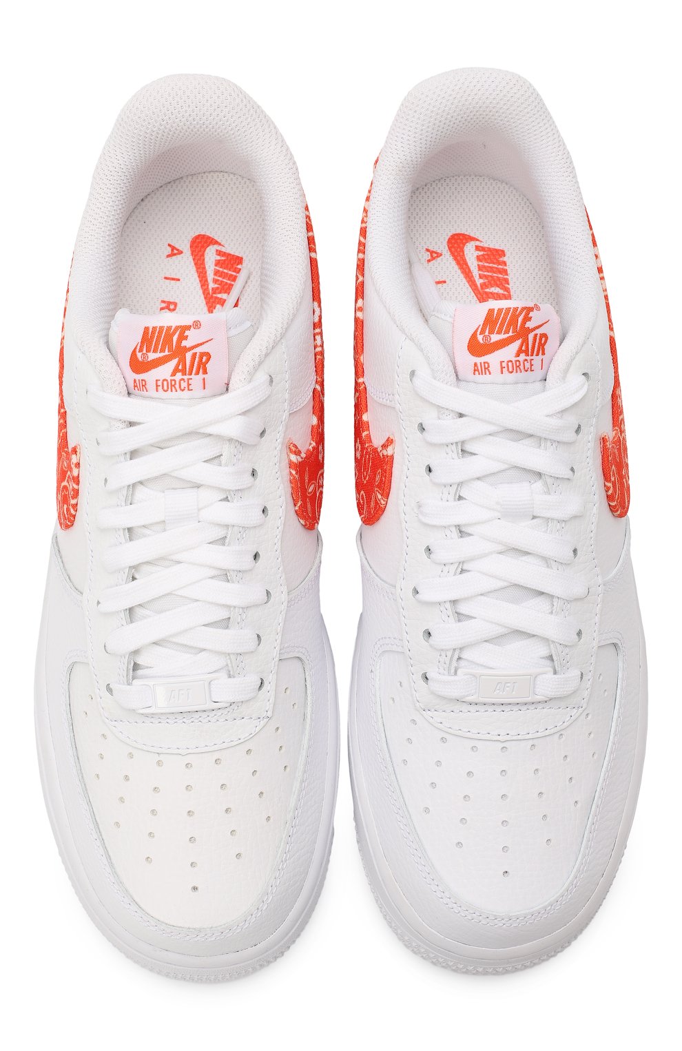 Кеды Air Force 1 Low Orange Paisley | Nike | Белый - 2