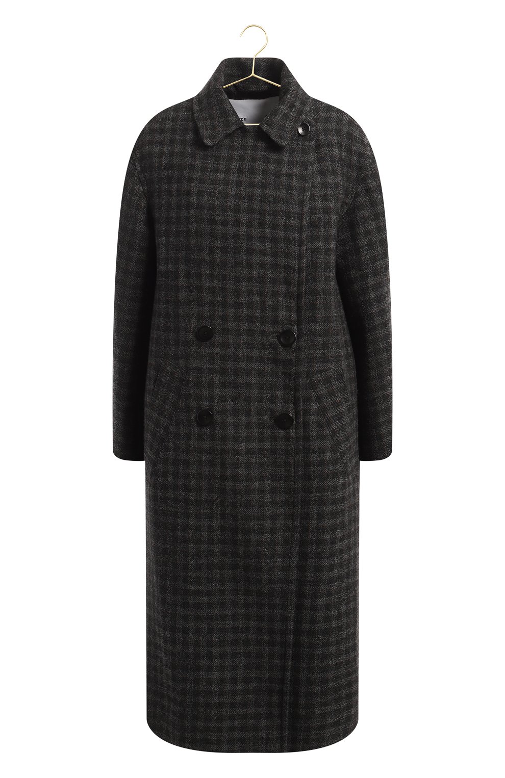 Пальто из шерсти и хлопка | Proenza Schouler White Label | Серый - 1