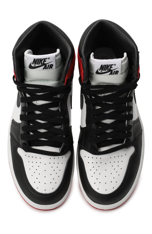 Кеды Air Jordan 1 High OG “Satin Black Toe” | Nike | Чёрно-белый - 2