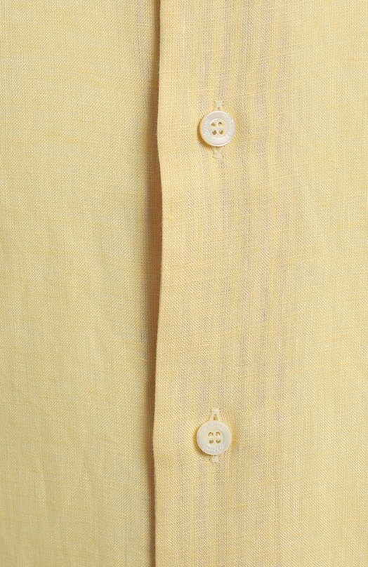 Льняная рубашка | Brioni | Жёлтый - 3
