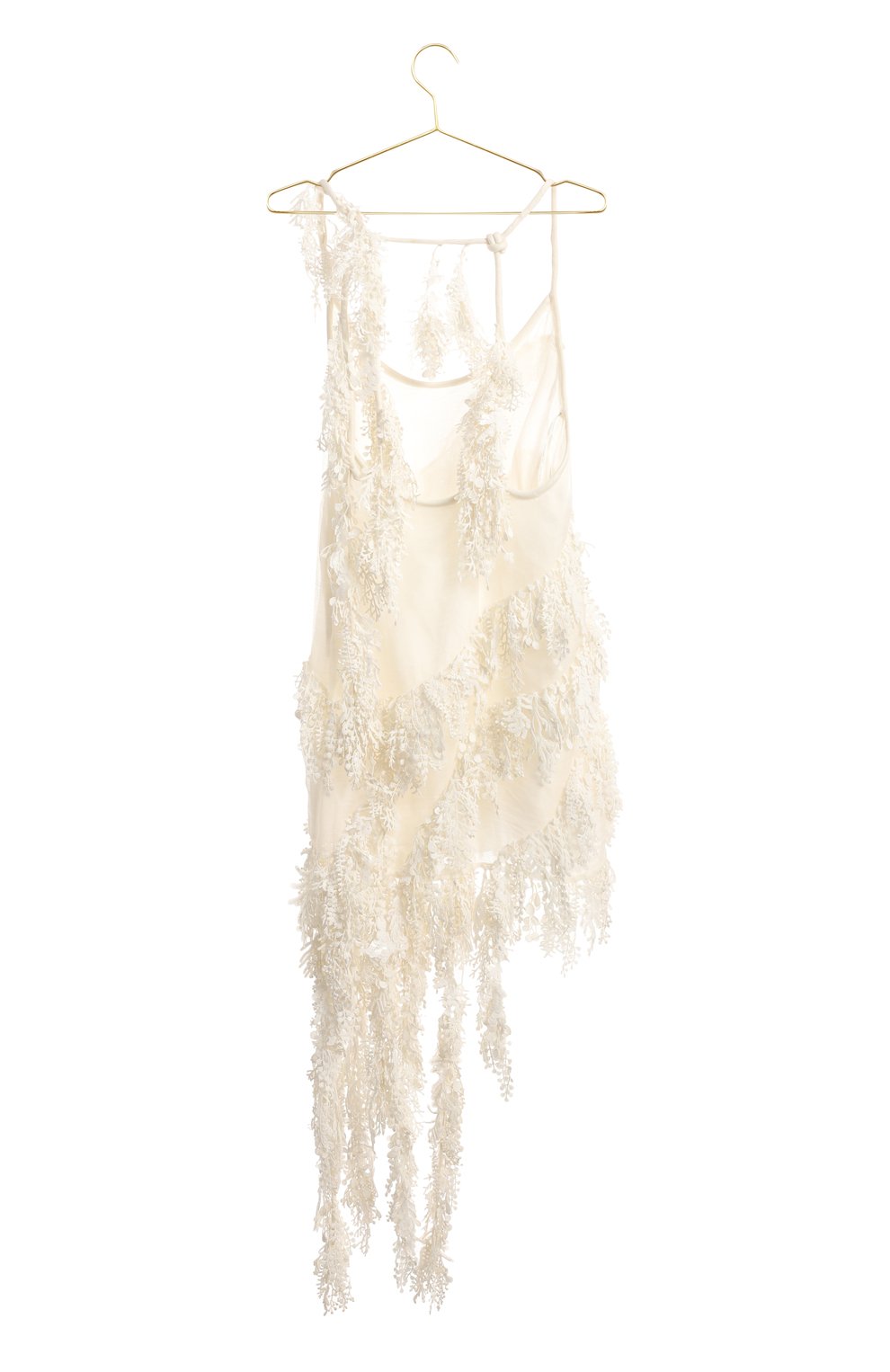 Платье изо льна и шелка | Zimmermann | Белый - 2