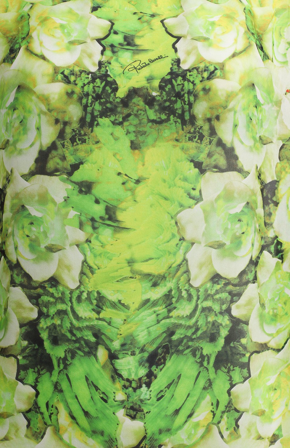 Шелковая блузка | Roberto Cavalli | Зелёный - 3