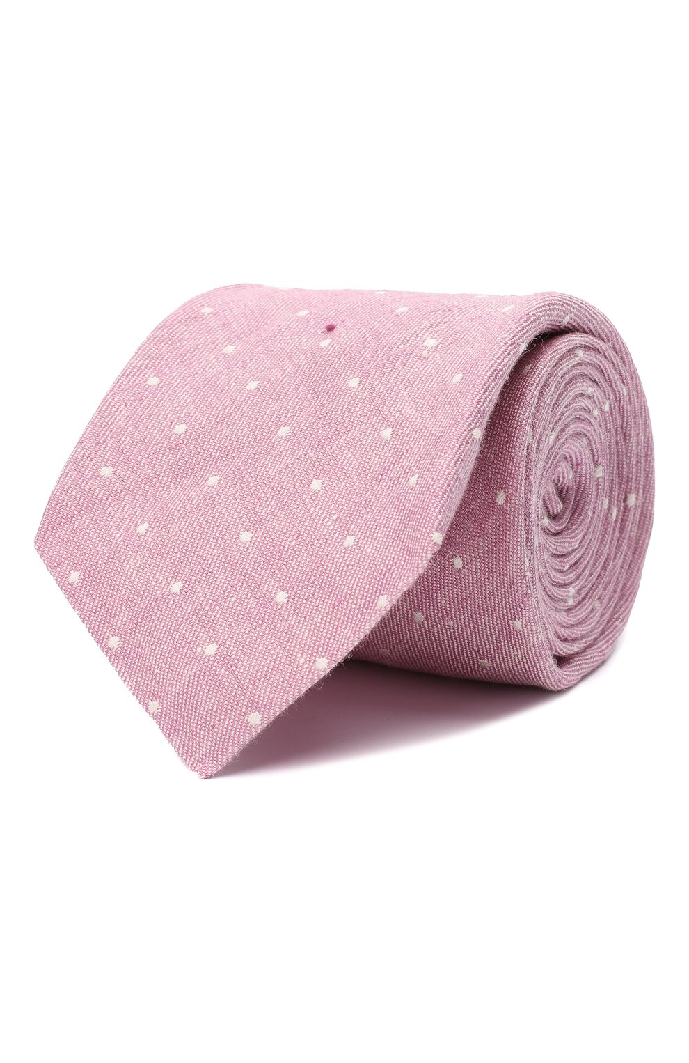 Льняной галстук | Kiton | Розовый - 1