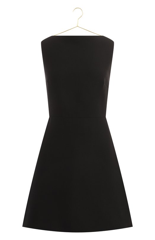 Платье из шерсти и шелка | Valentino | Чёрный - 1