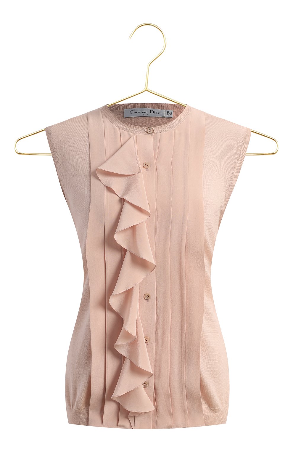 Блузка из кашемира и шелка | Dior | Розовый - 1