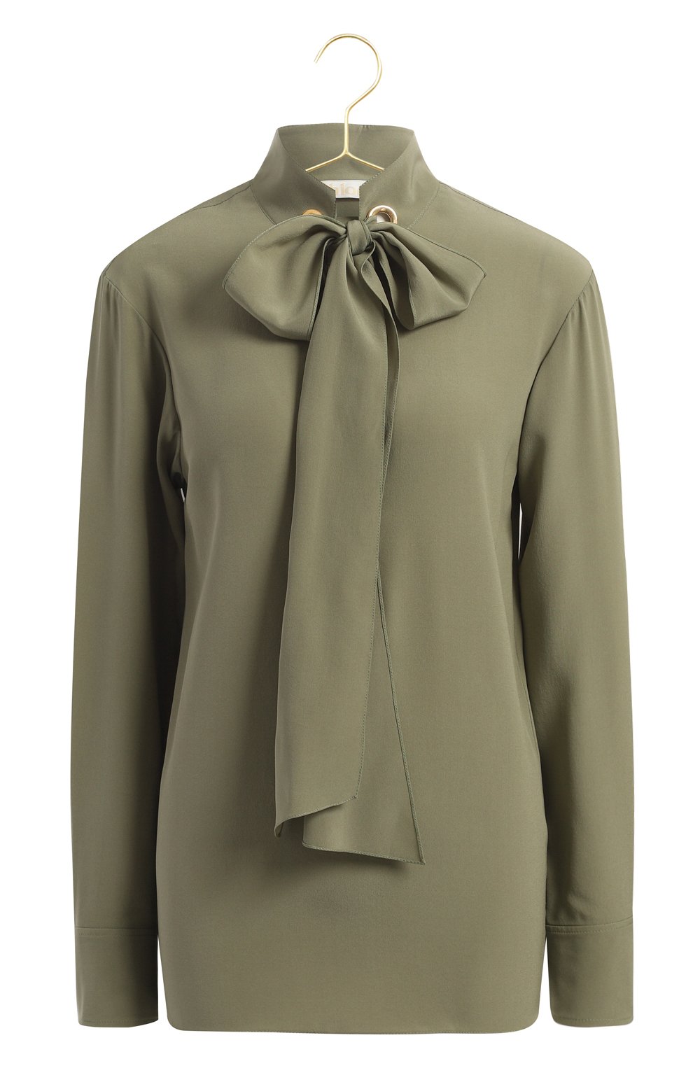 Шелковая блузка | Chloe | Зелёный - 1