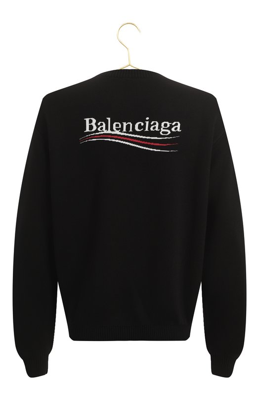Свитшот из вискозы и хлопка | Balenciaga | Чёрный - 2