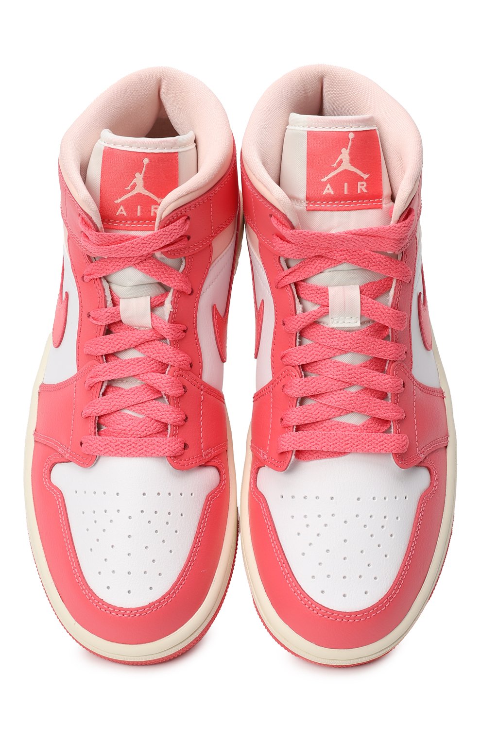 Кеды Jordan 1 Mid Strawberries and Cream | Nike | Красный - 2