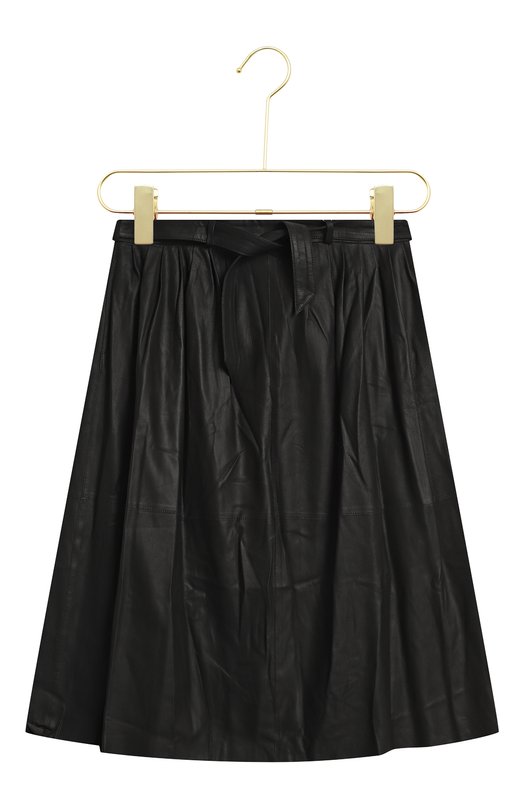 Кожаная юбка | Armani Collezioni | Чёрный - 1