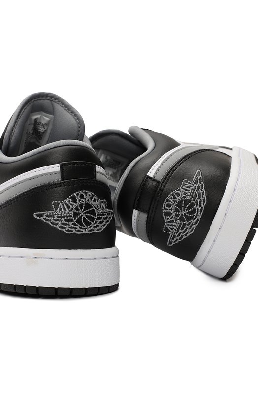 Кеды Air Jordan 1 Low "Black White Grey" | Nike | Чёрно-белый - 8
