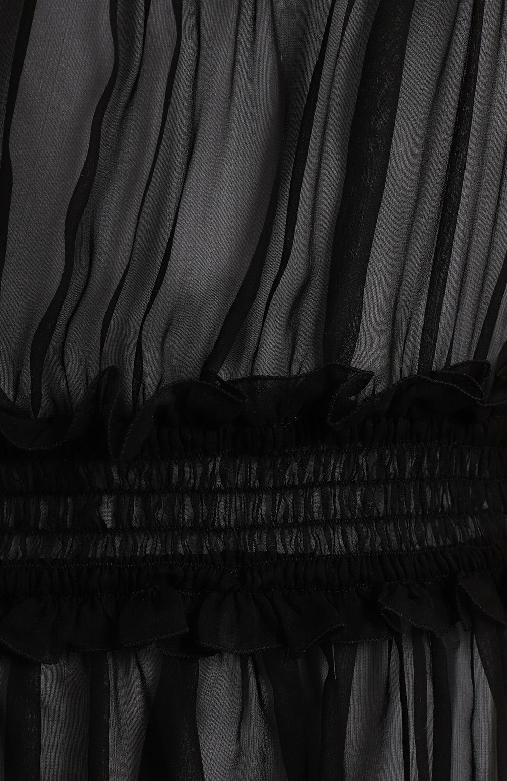 Блузка из шелка и хлопка | Dolce & Gabbana | Чёрный - 3