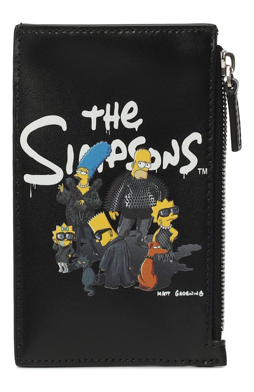 Футляр для кредитных карт Balenciaga x The Simpsons | Balenciaga | Чёрный - 1