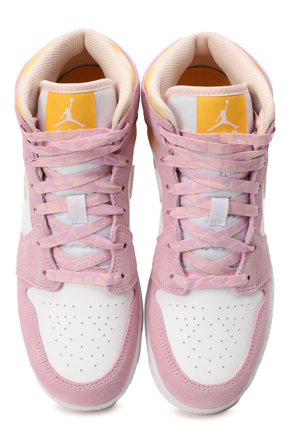 Кеды Air Jordan 1 Mid SE GS «Arctic Pink University Gold» | Nike | Розовый - 2