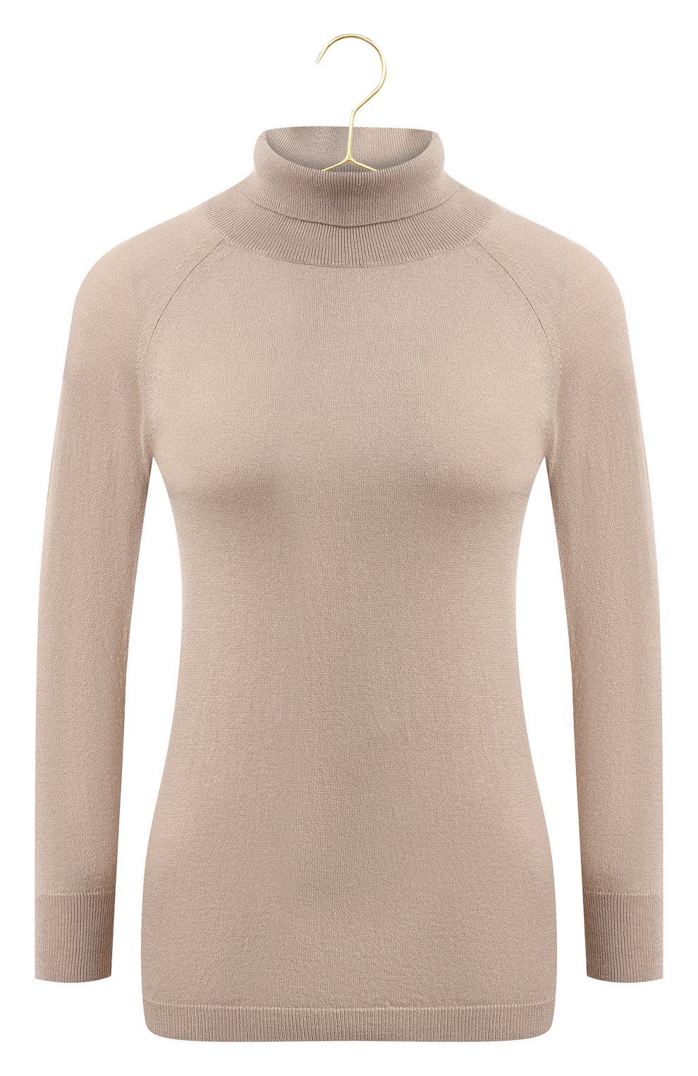 Водолазка из шелка и кашемира Max Mara, цвет Бежевый купить на ресейл ...