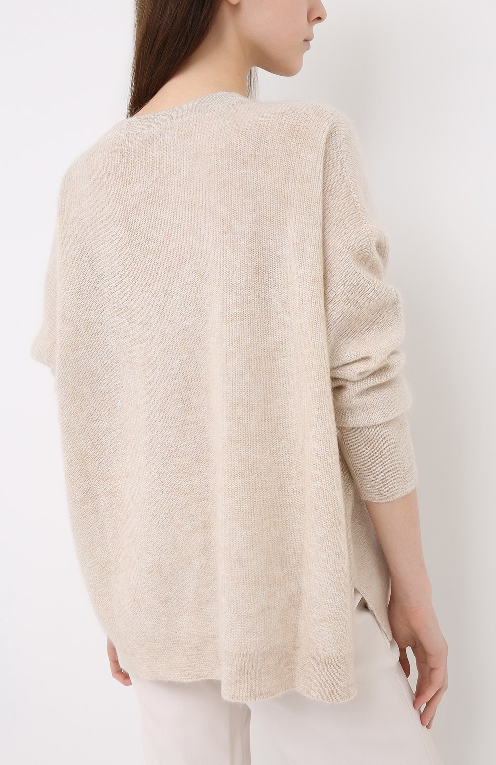 Пуловер из шерсти и вискозы | Brunello Cucinelli | Кремовый - 6