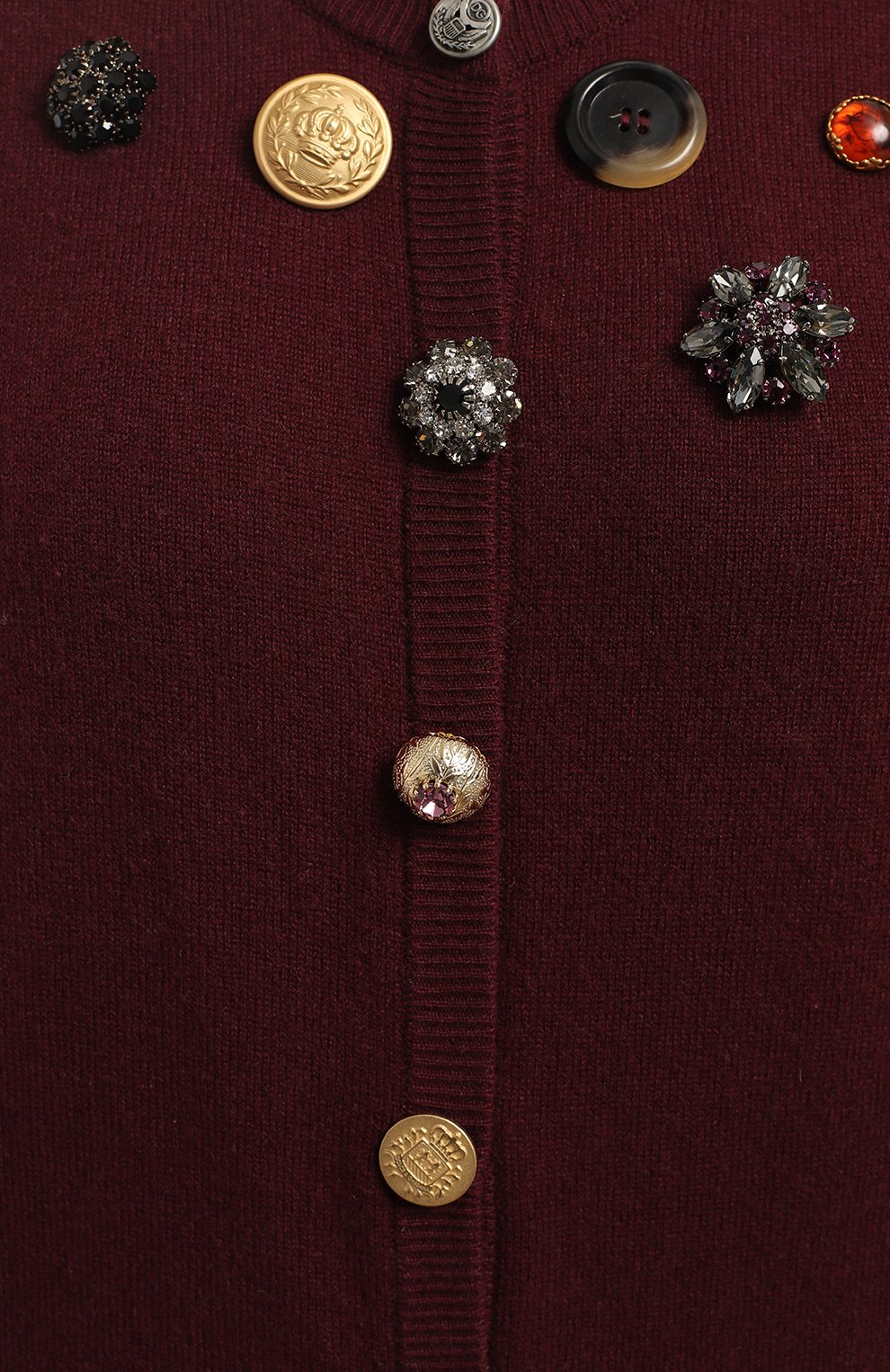 Шелковый кардиган | Dolce & Gabbana | Бордовый - 3