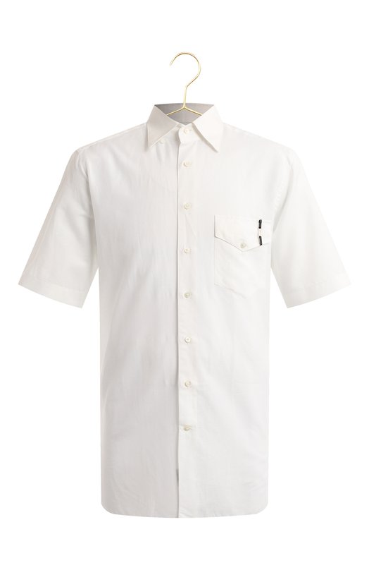 Рубашка из хлопка и льна | Zilli | Белый - 1