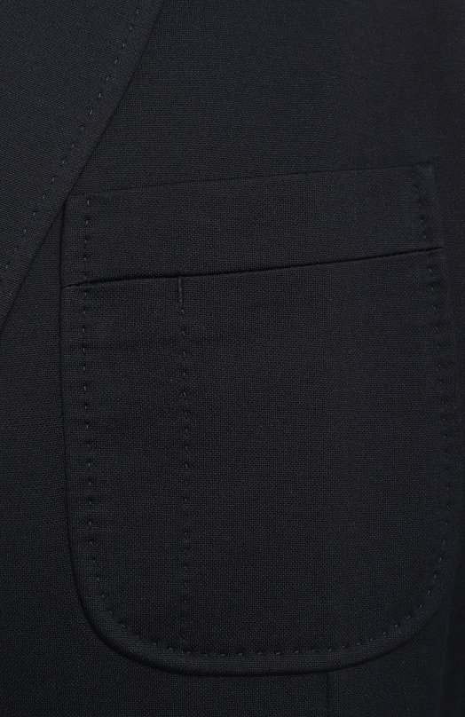 Пиджак из шелка и хлопка | Brioni | Синий - 3