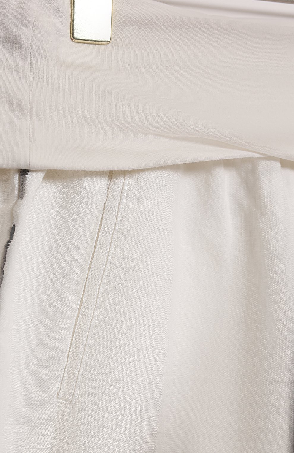 Льняные брюки | DKNY | Белый - 4
