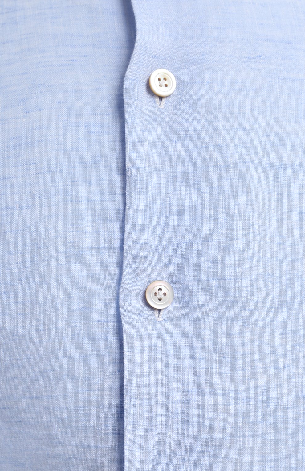 Льняная рубашка | Kiton | Голубой - 3