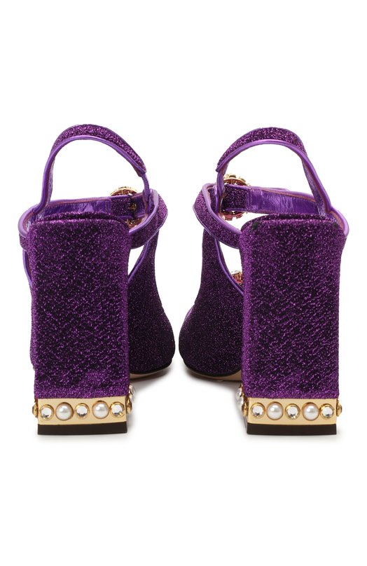 Комбинированные босоножки Bette Quadra 105 | Dolce & Gabbana | Фиолетовый - 3
